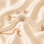 Crystal Pearl Choker Necklace - Image 2