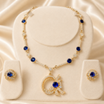 Blue Crescent Necklace - Image 2