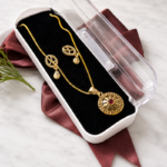 Lotus Charm Pendent Set