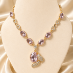 Rosé Winged Necklace - Image 3