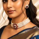 Ruby Pearl Choker Necklace