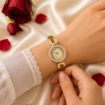 Gold Bangle Watch