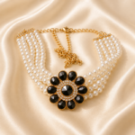 Black Pearl Choker Necklace - Image 3