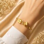 Golden Butterfly Charm Bangle