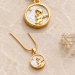 Luna Charm Gold Necklace - Image 2