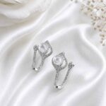Silver tulip earrings - Image 2