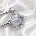 Silver tulip earrings - Image 3