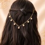 Pearl Cascade Hair Tiara Chain