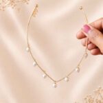 Pearl Cascade Hair Tiara Chain - Image 2