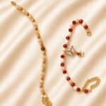 Rudraksha & Ruby Butterfly Rakhi Lumba Set