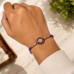 Royal Amethyst Crystal Rakhi