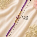 Royal Amethyst Crystal Rakhi - Image 4