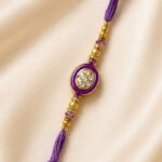 Royal Amethyst Crystal Rakhi - Image 5