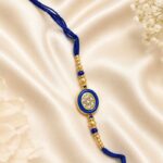 Royal Sapphire Crystal Rakhi - Image 2