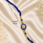 Royal Sapphire Crystal Rakhi - Image 4