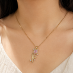 Blush Rose Bloom Pendant