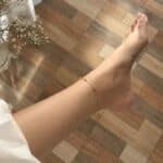 Minimal Golden Bead Anklet