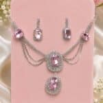 Princess Blush Crystal Necklace Set - Image 2