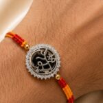 999 Silver-Plated Shri Ram Rakhi – Saffron Thread Edition - Image 5