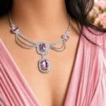 Princess Blush Crystal Necklace Set