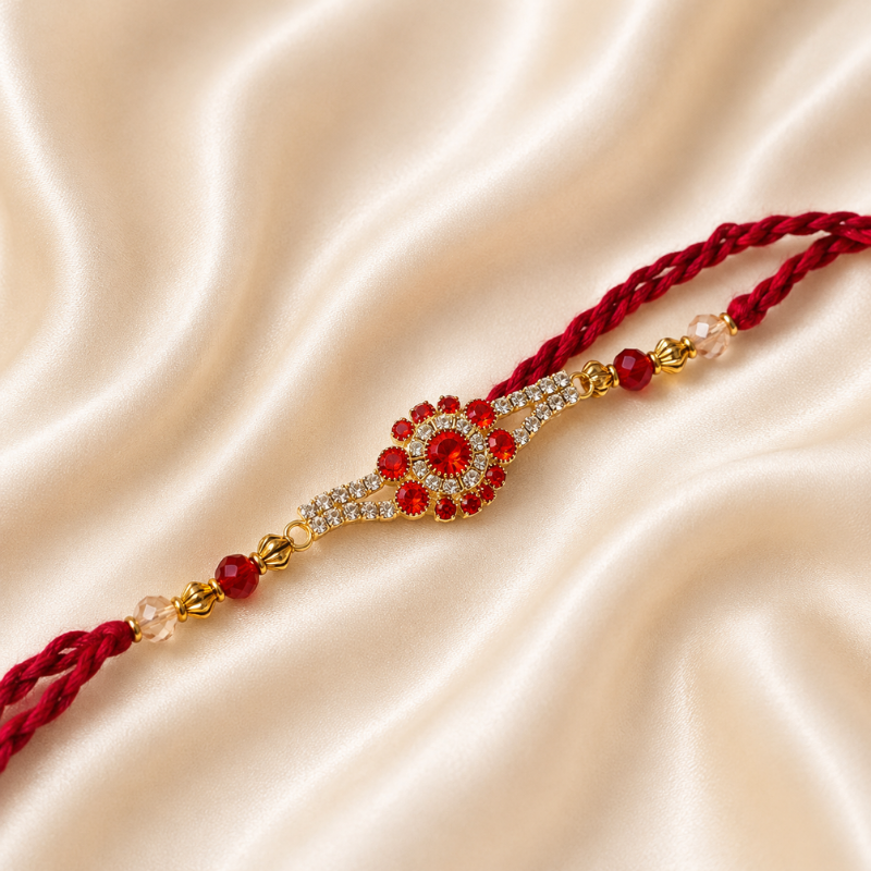 56 Ruby Royale Rakhi - Image 1