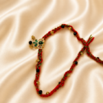 Emerald Lotus Rakhi