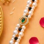 Emerald Pearl Royale Rakhi - Image 3