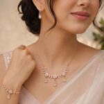 Blush Bloom Crystal Necklace Set
