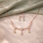 Blush Bloom Crystal Necklace Set - Image 2
