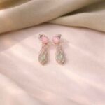 Blush Bloom Crystal Necklace Set - Image 3