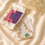 Azure Daisy Pearl Phone Charm