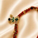 Emerald Lotus Rakhi - Image 3
