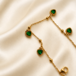 Emerald Heart Cascade Bracelet - Image 2