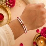 Ruby Pearl Royale Rakhi