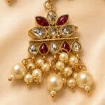 Ruby Kundan Pearl Rani Haar Set - Image 2