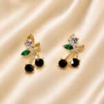 Midnight Garden Crystal Earrings - Image 3