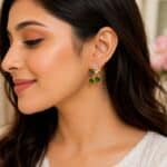 Emerald Vine Crystal Earrings