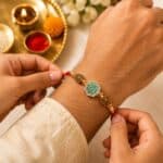 Divine Green Ganesha Rakhi