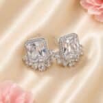 Crystal Cascade Statement Stud Earrings - Image 2