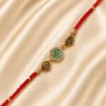 Divine Green Ganesha Rakhi - Image 2