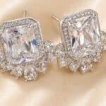 Crystal Cascade Statement Stud Earrings - Image 3