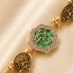Divine Green Ganesha Rakhi - Image 3