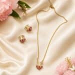 Blush Petal Pearl Pendant Set - Image 2