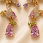 Blush Blossom Cascade Earrings - Image 2