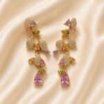 Blush Blossom Cascade Earrings - Image 3