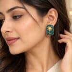 Midnight Bloom Pearl Earrings