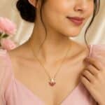 Blush Petal Pearl Pendant Set
