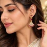 Ruby Fan Sparkle Earrings