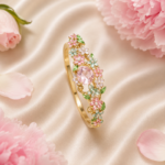 Blush Garden Crystal Open Cuff Bracelet - Image 2
