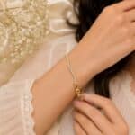 Golden Crystal Bloom Bracelet